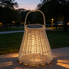 Bell Rattan Solar Lantern