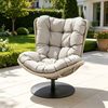 Cloud Cushion Outdoor Swivel Lounge Chair
