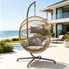 Egg Rattan Hanging Chair with Stand