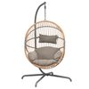 Egg Rattan Hanging Chair with Stand